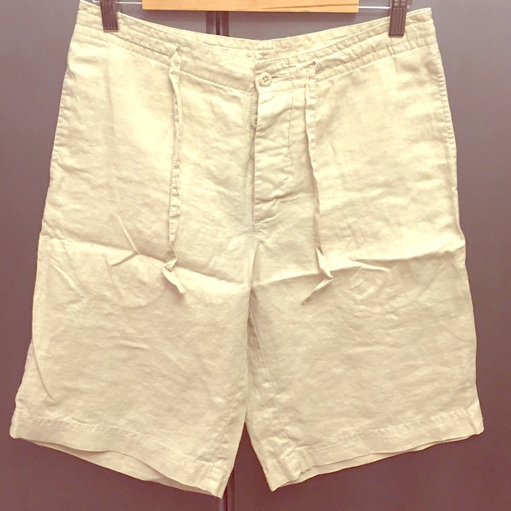 Express linen khaki shorts